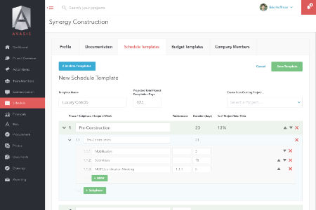 AVASIS custom schedule templates thumbnail